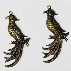 BOGO FREE Bird Necklace Pendants / Jewelry Making NWOT